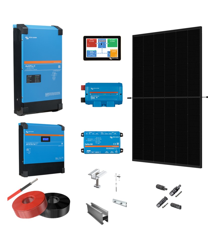 Kit fotovoltaic off-grid 6,6kWp cu stocare de 16kWh