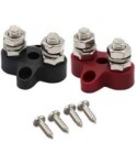 Set borne duble M8 legate (1 roșie/1 neagră) Victron Energy