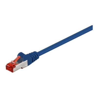 Cablu de rețea RJ45 SFTP Cat6, mufat, LSZH, albastru – 3 m
