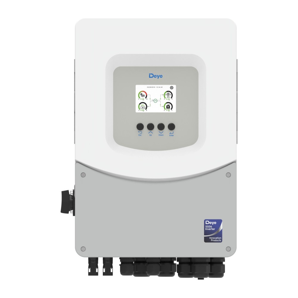 6 kW invertor hibrid Deye, monofazat, 48 V, SUN-6K-SG06LP1-EU-BM2