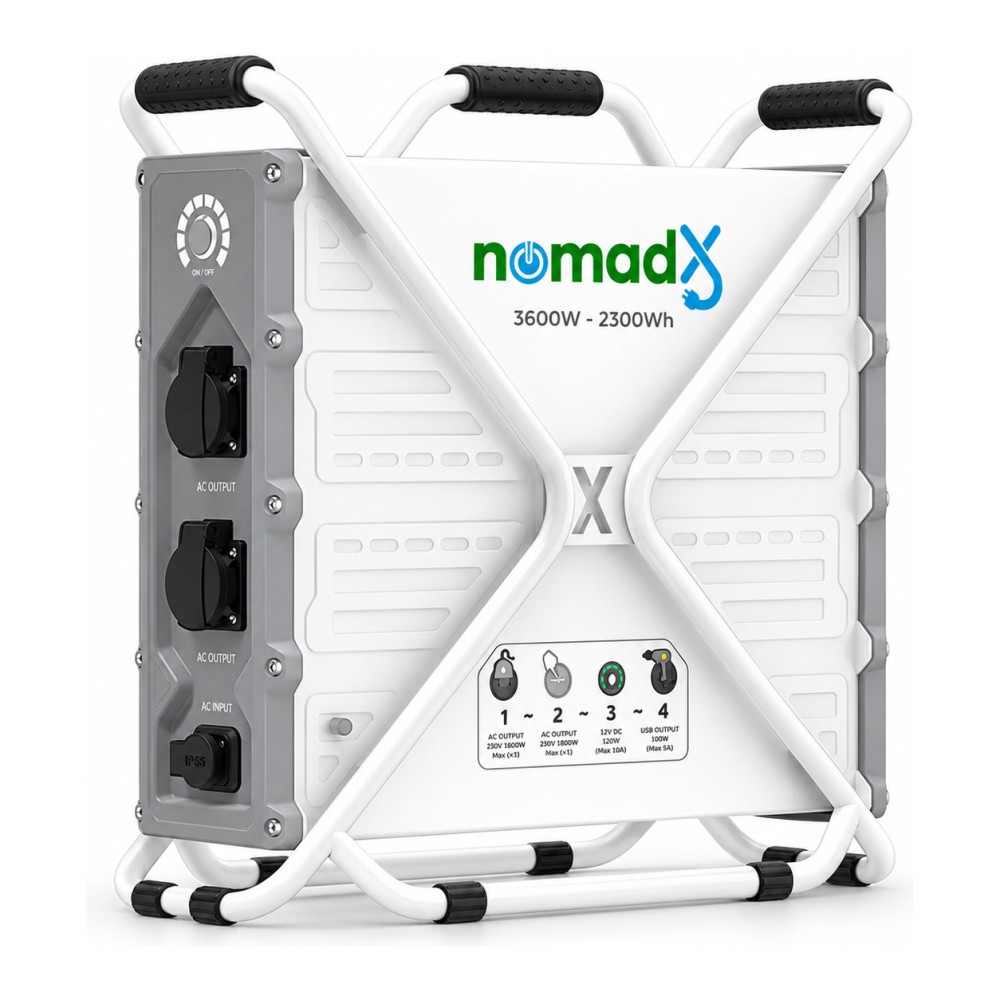 Generator portabil pe baterii KOG nomadX 3600 W, 2,3 kWh