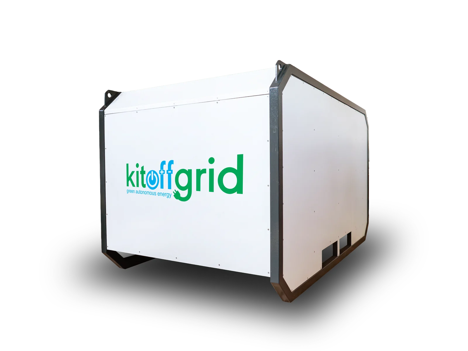 Container fotovoltaic off-grid, vedere din spate